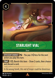 Starlight Vial 99/204 Rare Into the Inklands Lorcana Near Mint