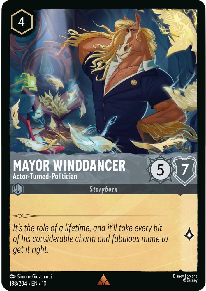 Mayor Winddancer - Actor-Turned-Politician 188/204 Lorcana NM