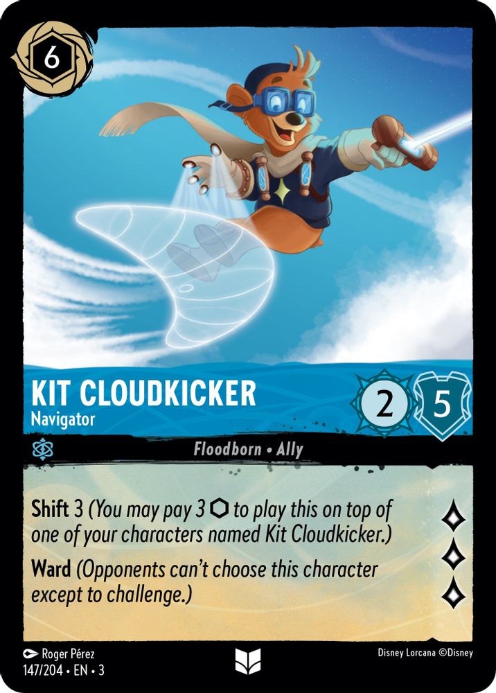 Kit Cloudkicker - Navigator 147/204 Uncommon Into the Inklands Lorcana Near Mint