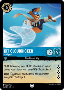 Kit Cloudkicker - Navigator 147/204 Uncommon Into the Inklands Lorcana Near Mint