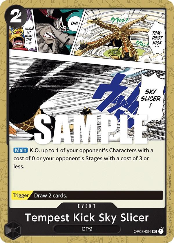 Tempest Kick Sky Slicer OP03-096 Uncommon Pillars of Strength One Piece NM
