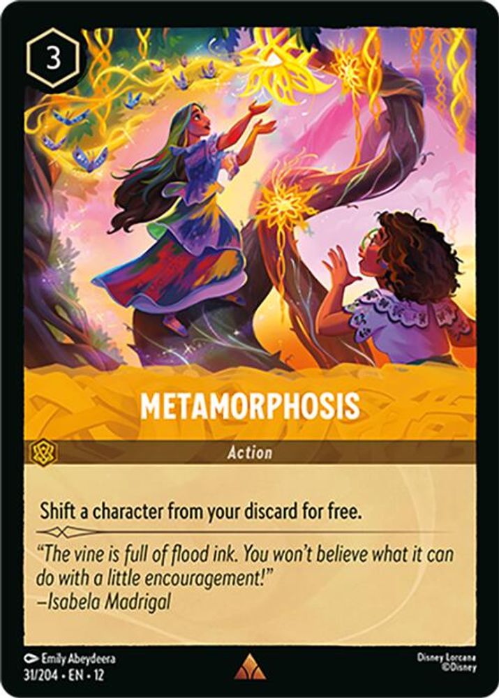 Metamorphosis 31/204 Rare Wilds Unknown Lorcana Near Mint