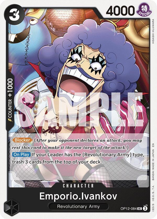 Emporio.Ivankov (084) OP12-084 Uncommon Legacy of the Master One Piece Near Mint