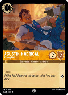 Agustin Madrigal - Clumsy Dad 1/204 Common Ursula's Return Lorcana Near Mint