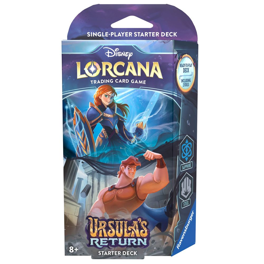 Disney Lorcana: Ursula's Return Starter Deck (Sapphire & Steel) Ursula's Return Lorcana NM