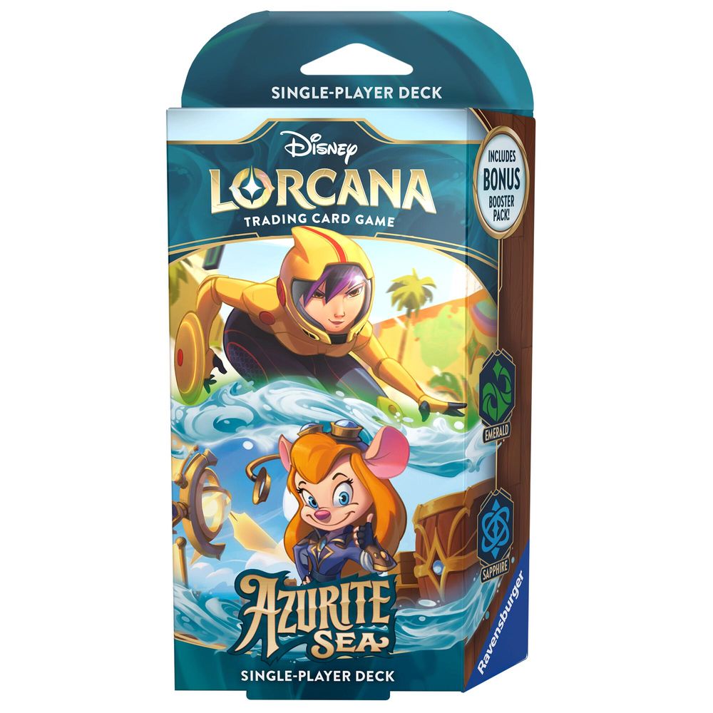 Disney Lorcana: Azurite Sea Starter Deck (Emerald & Sapphire) 