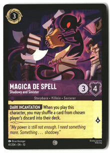 Magica De Spell - Shadowy and Sinister 41/204 Whispers in the Well Lorcana LP