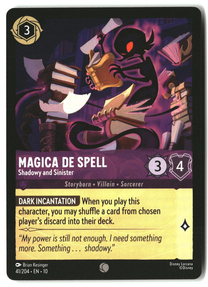 Magica De Spell - Shadowy and Sinister 41/204 Whispers in the Well Lorcana LP