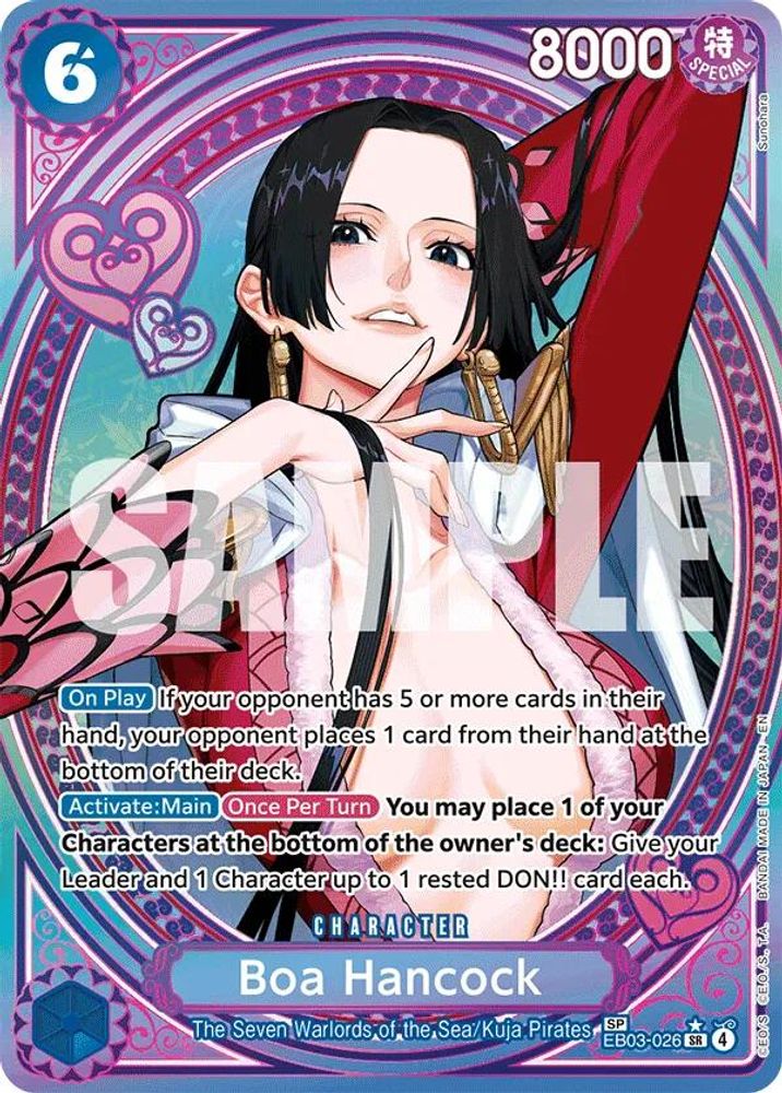 Boa Hancock (SP) EB03-026 Extra Booster: One Piece Heroines Edition One Piece Foil NM