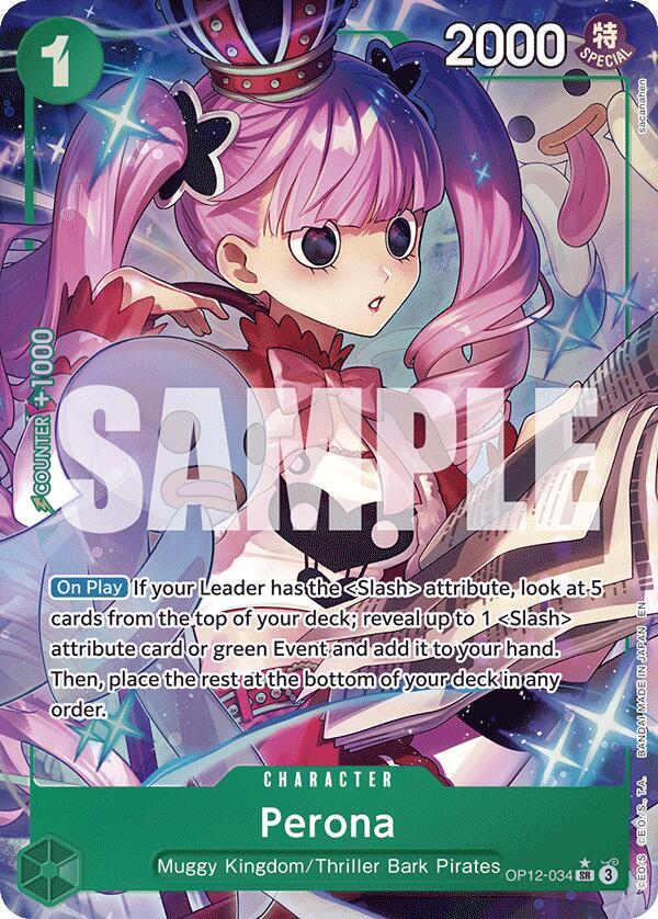 Perona (Alternate Art) OP12-034 Legacy of the Master One Piece Foil NM