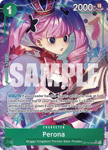 Perona (Alternate Art) OP12-034 Legacy of the Master One Piece Foil NM