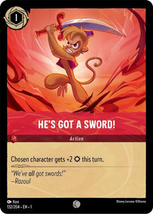 He's Got A Sword! 132/204 Common The First Chapter Lorcana Near Mint