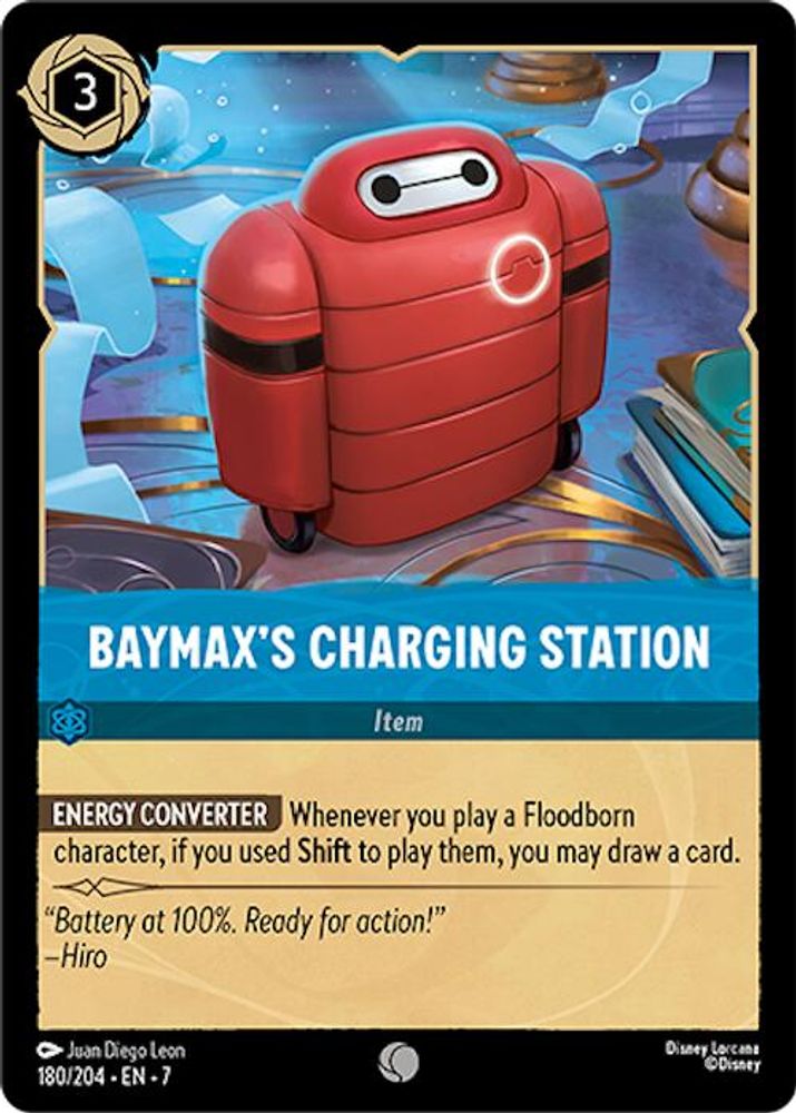 Baymax's Charging Station 180/204 Common Archazia's Island Lorcana Near Mint