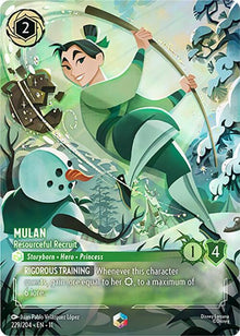 Mulan - Resourceful Recruit (Enchanted) 229/204 Winterspell Lorcana Holo NM