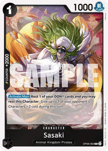 Sasaki OP08-082 Rare Two Legends One Piece Foil Near Mint