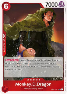 Monkey.D.Dragon OP13-017 Rare Carrying On His Will One Piece Foil Near Mint