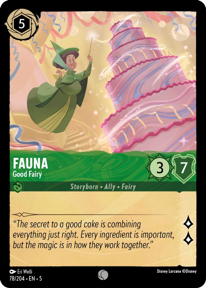 Fauna - Good Fairy 78/204 Common Shimmering Skies Lorcana Near Mint