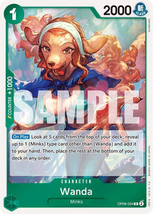 Wanda OP08-034 Rare Two Legends One Piece Foil Near Mint