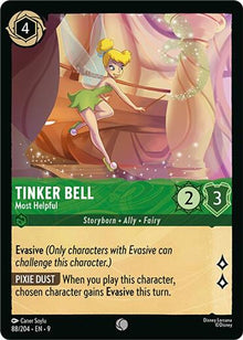 Tinker Bell - Most Helpful 88/204 Common Fabled Lorcana Near Mint