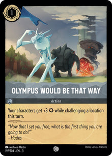 Olympus Would Be That Way 197/204 Common Into the Inklands Lorcana Near Mint