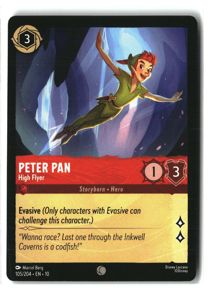Peter Pan - High Flyer 105/204 Common Whispers in the Well Lorcana LP