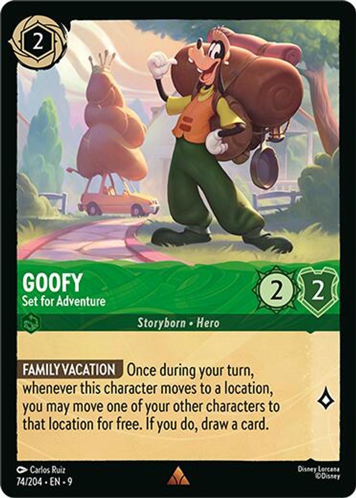 Goofy - Set for Adventure 74/204 Rare Fabled Lorcana Near Mint