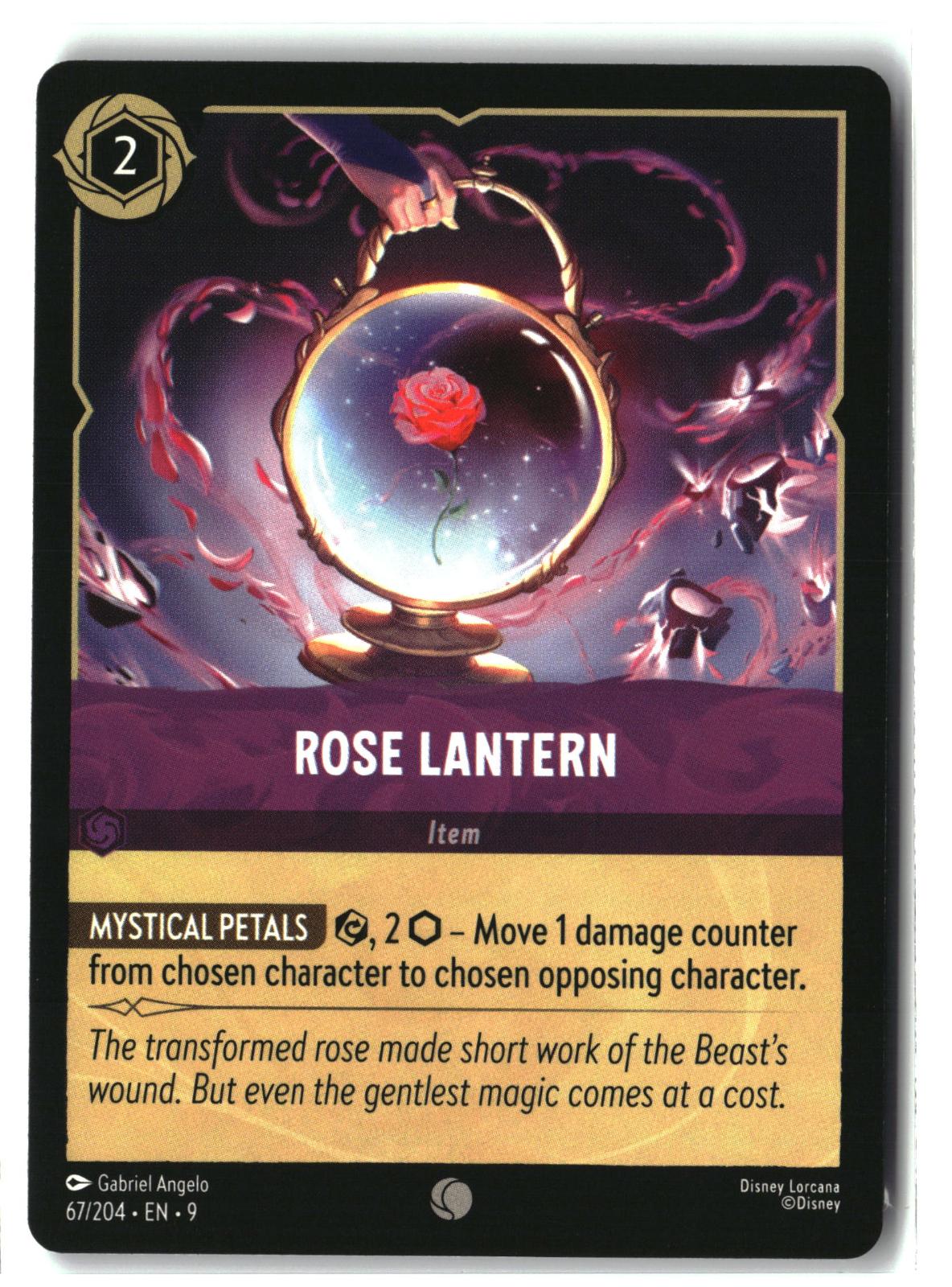 Rose Lantern 67/204 Common Fabled Lorcana Lightly Played