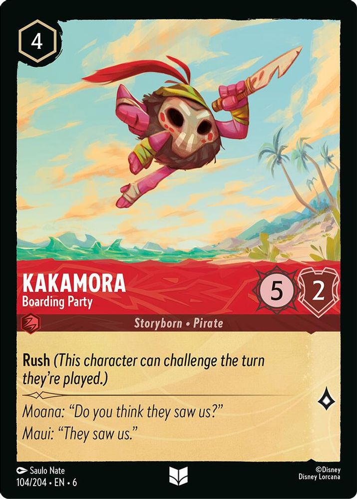 Kakamora - Boarding Party 104/204 Uncommon Azurite Sea Lorcana Near Mint