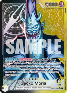 Gecko Moria (Alternate Art) OP14-080 The Azure Sea's Seven One Piece Foil NM