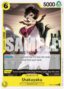Shakuyaku OP14-107 Uncommon The Azure Sea's Seven One Piece Near Mint