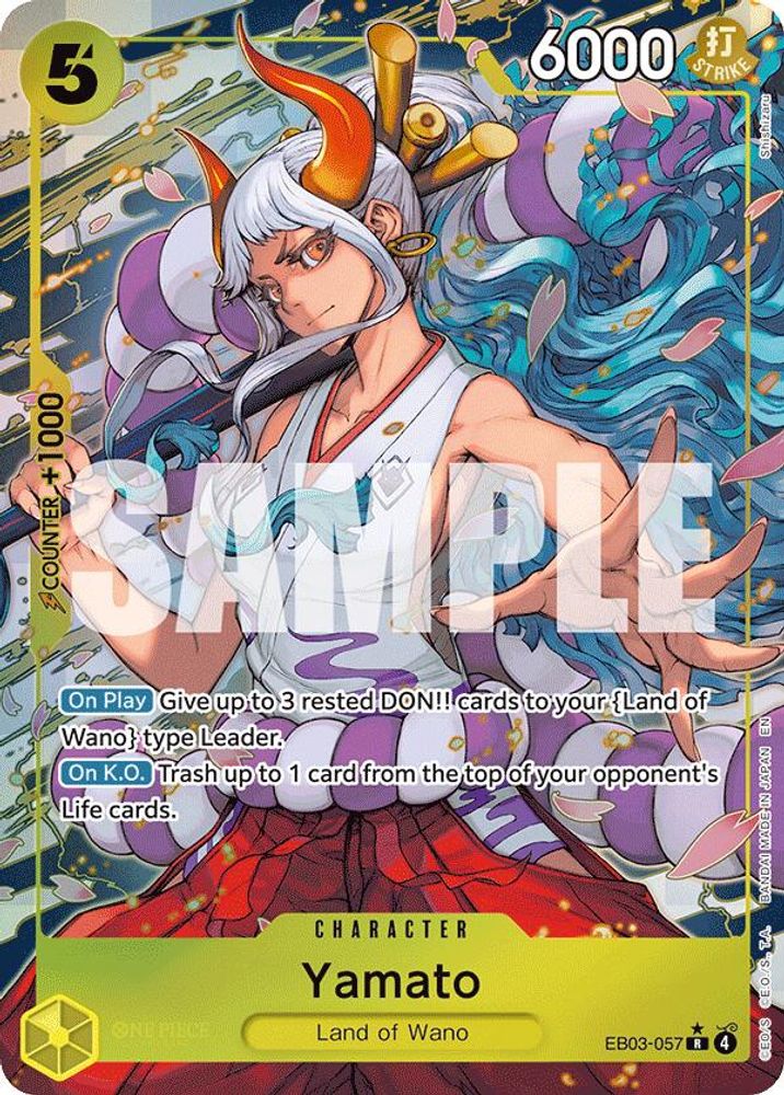 Yamato (Alternate Art) EB03-057 Extra Booster: One Piece Heroines Edition One Piece Foil NM
