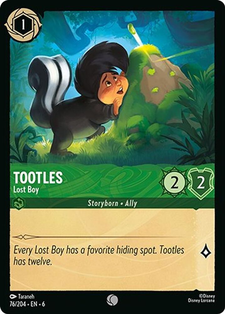 Tootles - Lost Boy 76/204 Common Azurite Sea Lorcana Near Mint