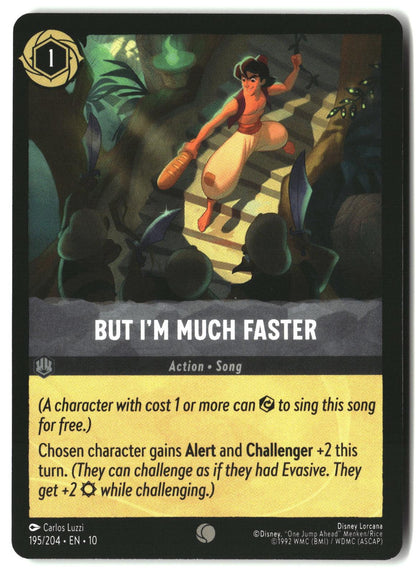 But I'm Much Faster 195/204 Common Whispers in the Well Lorcana Lightly Played