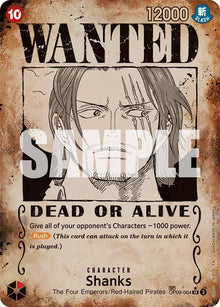 Shanks (004) (Wanted Poster) OP09-004 Emperors in the New World One Piece Foil NM
