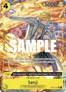 Sanji (104) (Alternate Art) OP04-104 Kingdoms of Intrigue One Piece Foil NM