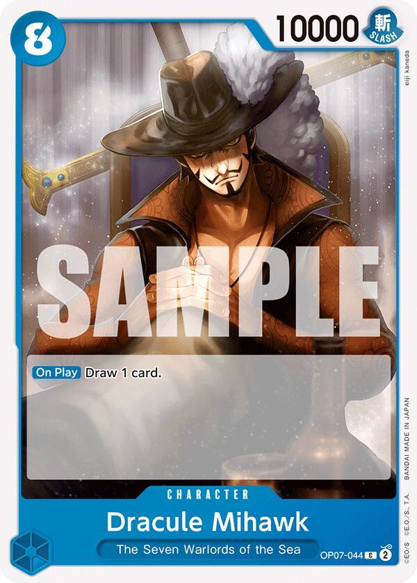 Dracule Mihawk OP07-044 Common 500 Years in the Future One Piece Near Mint