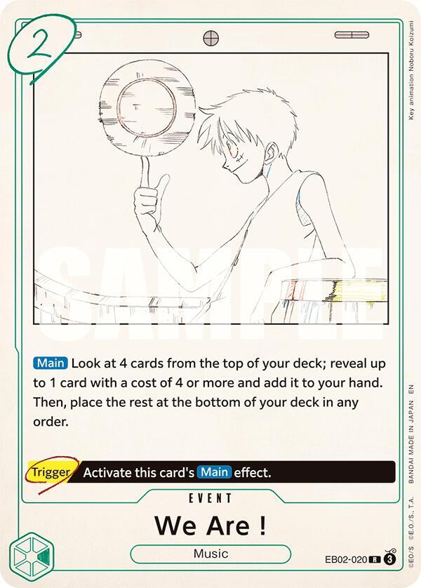 We Are! EB02-020 Rare Extra Booster: Anime 25th Collection One Piece Foil NM