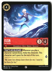 Elsa - Ice Surfer 109/204 Common The First Chapter Lorcana Lightly Played