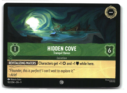 Hidden Cove - Tranquil Haven 102/204 Common Fabled Lorcana Lightly Played
