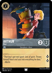 Arthur - Wart 190/204 Uncommon Shimmering Skies Lorcana Near Mint