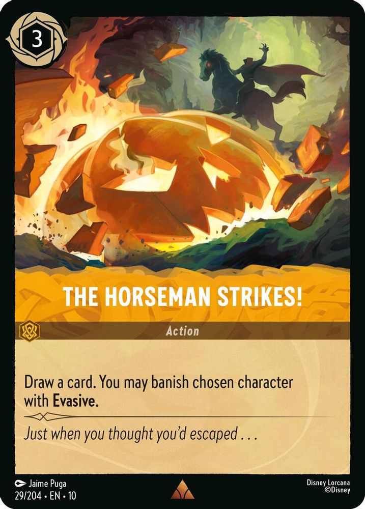 The Horseman Strikes! 29/204 Rare Whispers in the Well Lorcana Near Mint