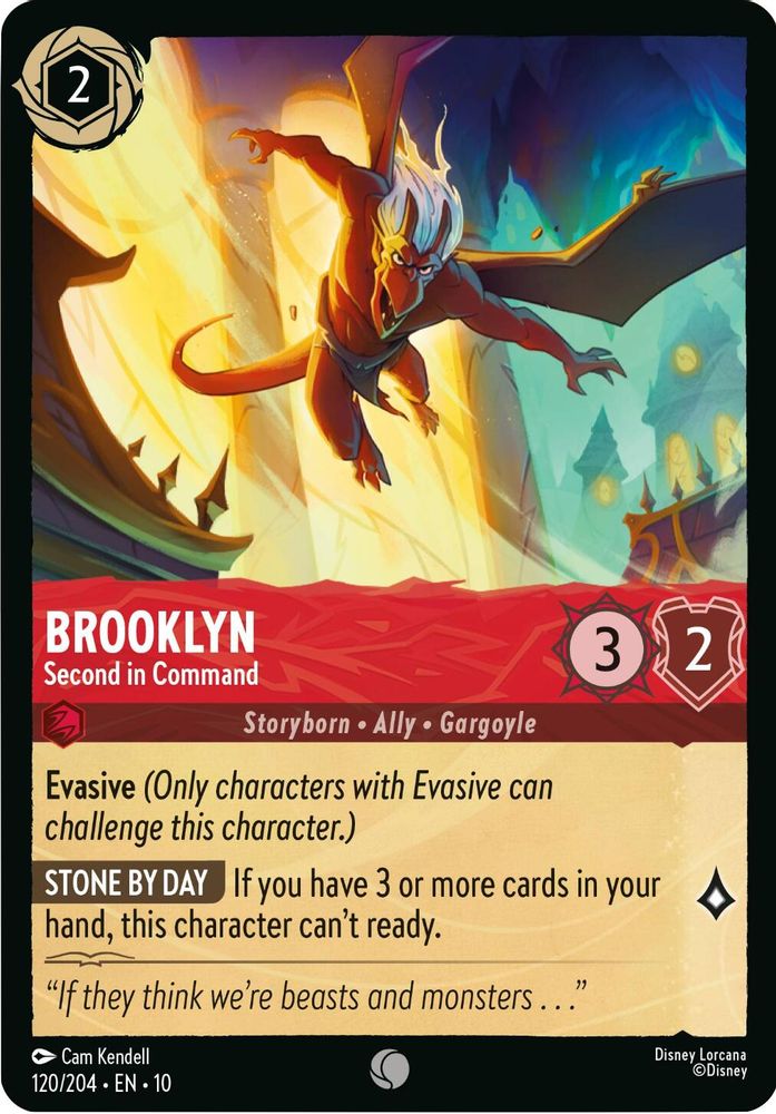 Brooklyn - Second in Command 120/204 Common Whispers in the Well Lorcana NM