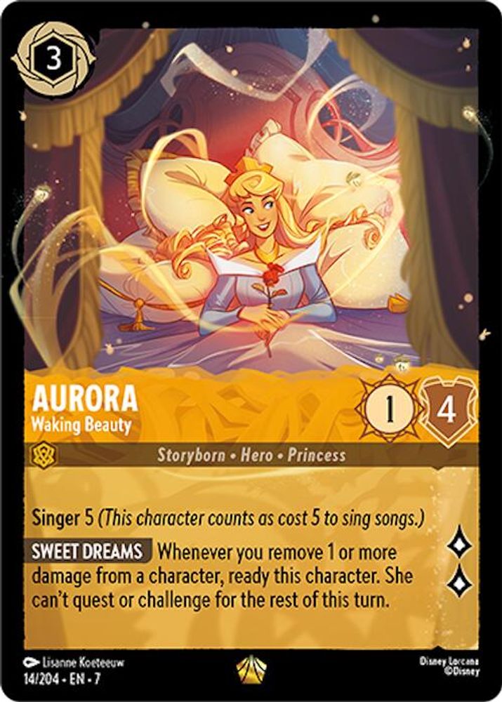 Aurora - Waking Beauty 14/204 Legendary Archazia's Island Lorcana Near Mint