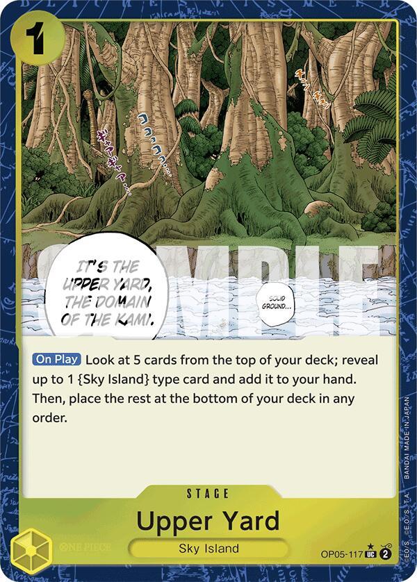 Upper Yard (Textured Foil) OP05-117 Premium Booster -The Best- One Piece NM