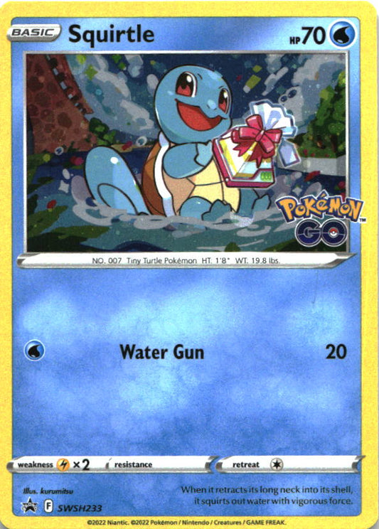 Squirtle SWSH233 Holo Promo Sword & Shield Promo Pokemon Near Mint