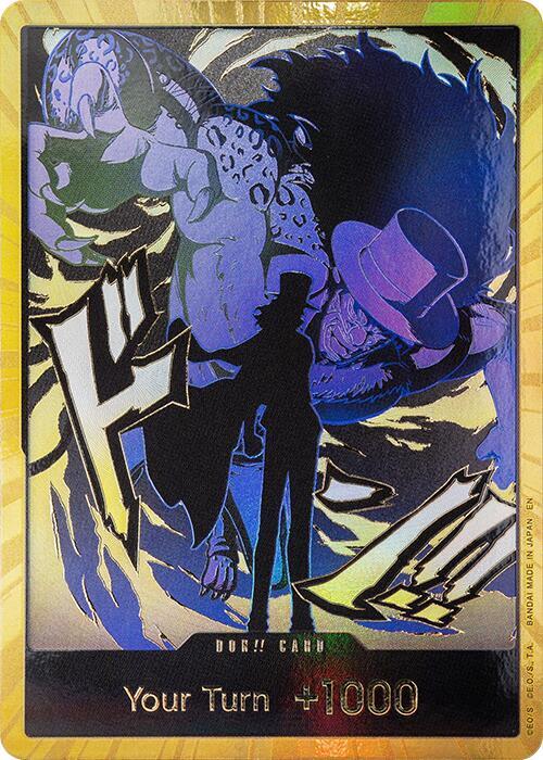 DON!! Card (Rob Lucci) (Gold) Premium Booster -The Best- Vol. 2 One Piece Foil NM