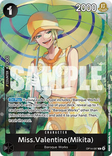 Miss.Valentine(Mikita) (Dash Pack) OP14-087 The Azure Sea's Seven One Piece Foil NM