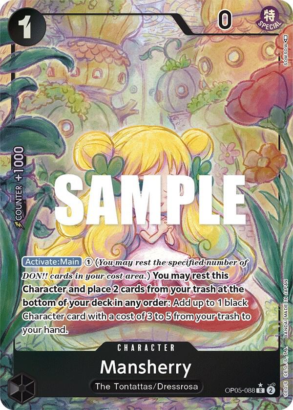 Mansherry (Alternate Art) OP05-088 Awakening of the New Era One Piece Foil NM