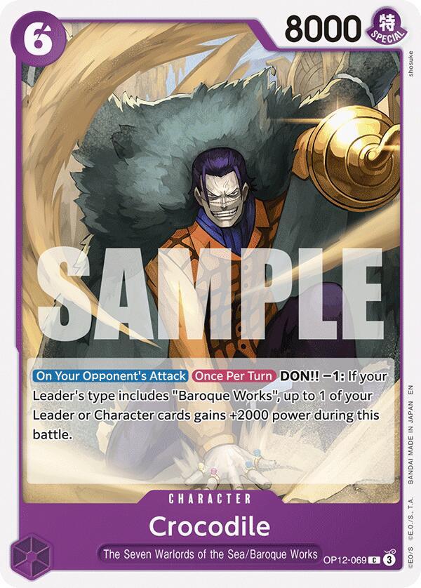 Crocodile OP12-069 Common Legacy of the Master One Piece Near Mint