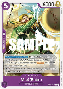 Mr.4 (Babe) OP04-071 Uncommon Kingdoms of Intrigue One Piece Near Mint